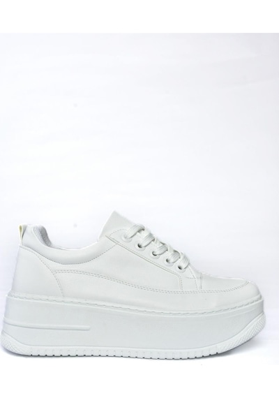 Fox Shoes P274117509 Beyaz Yüksek Tabanlı Kadın Spor Ayakkabı Sneakers Beyaz