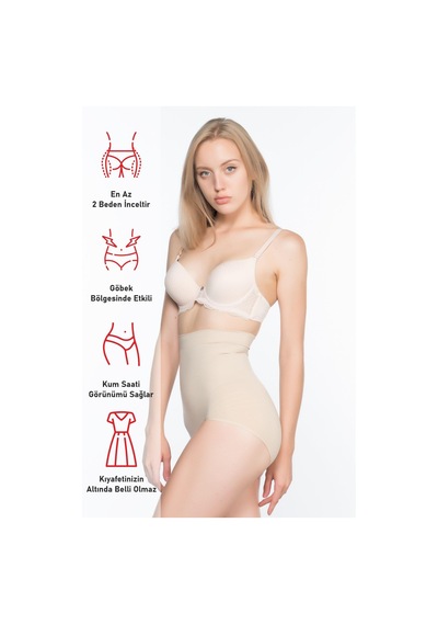 Ten Mı Emay 7024 Yüksek Bel Slip Korse Ten