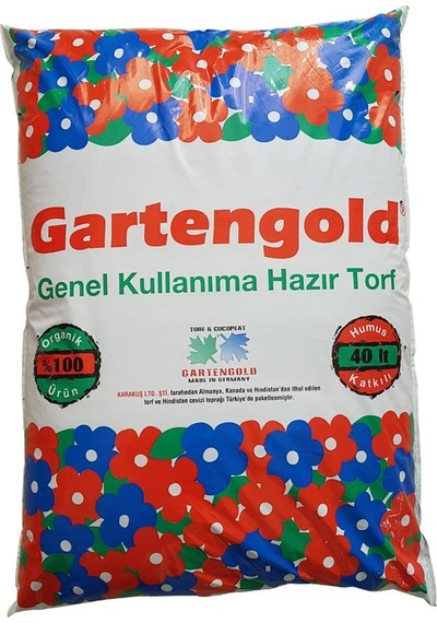 Gartengold Organik Genel Kullanım Torf 40 Litre