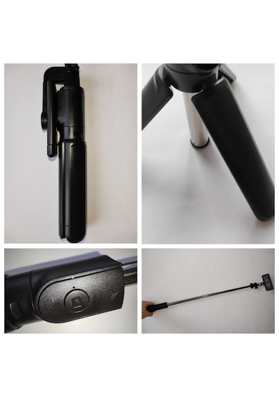 S03 Tripod Bluetooth Kumandalı Selfie Çubuğu 360 Fotoğraf Video