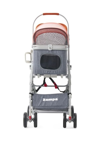 Zampa Move Kedi & Köpek Arabası Pembe - 15 Kg Kapasiteli Ayrılabilen Pusetli Şık Tasarım