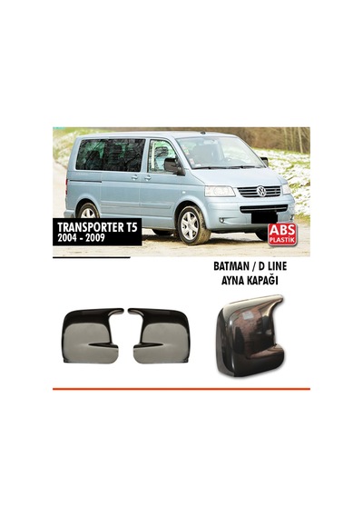 Transporter T5 Batman Ayna Kapağı Piano Black / 2004 - 2009