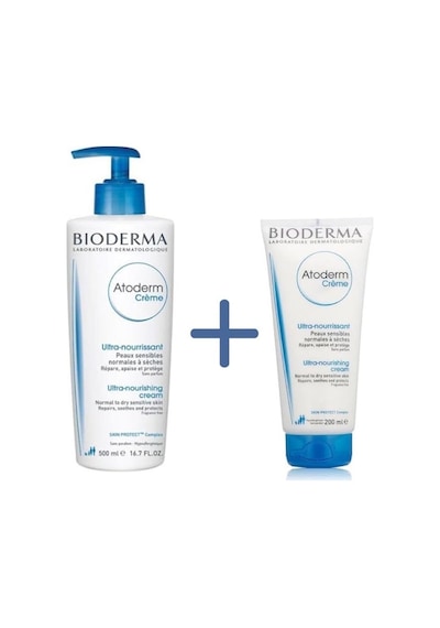 Bioderma Atoderm Cream 500 ML + Atoderm Cream Tube 200 ML Bioderma Atoderm Cream 500 ML + Atoderm Cream Tube 200 ML