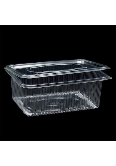 Kullan At Tek Kullanımlık Plastik Kapaklı Kase 1000 Gr 25 Adet Sızdırmaz Plastik Kap 1 Kg