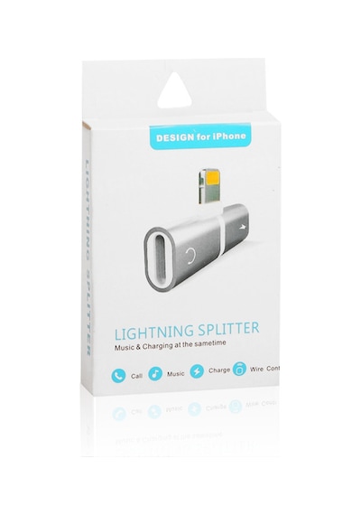 Dark Apple Uyumlu iOS Lightning Çoklayıcı