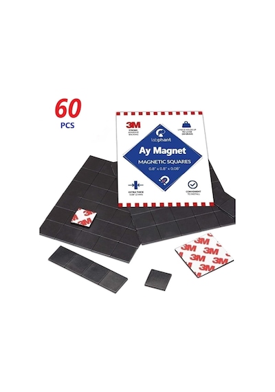 Dünya Magnet 3m 60 Adet 30x30 Yapışkanlı Mıknatıs Magnet Mıknatısı Dolap Nişan Bebek Güçlü Çok Amaçlı S