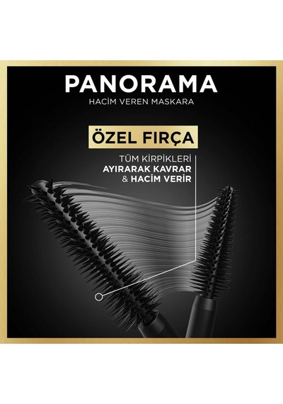Lexroo Panorama Hacim Veren Maskara - Siyah