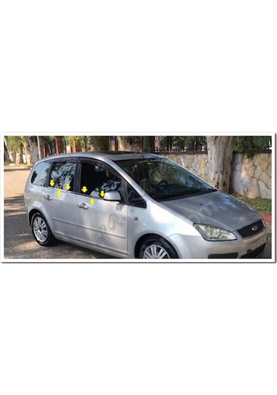 Ford C-max Krom Cam Çıtası 2003-2010 4 Parça Paslanmaz Çelik N11.58