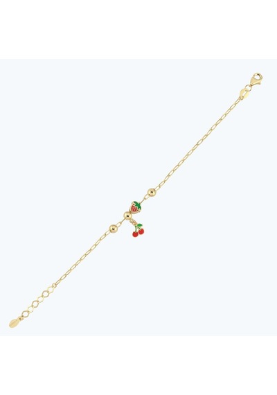 Altınbaş Altın Çocuk Kirazlı Çilek Bileklik Ajrbl0025-y-24754 Çok Renkli