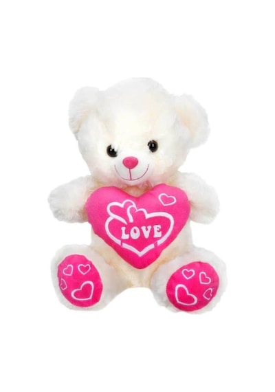 Kalpli Peluş Ayı 30 Cm. Açık Bej