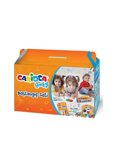 Carioca 4 Parça Boyama Bebek Başlangıç Seti Lino Boyama Rulosu He