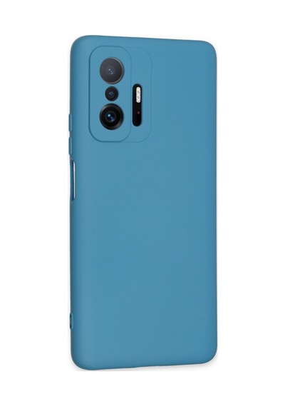 Xiaomi Mi 11t Pro Uyumlu Kılıf Nano İçi Kadife Silikon - Mavi