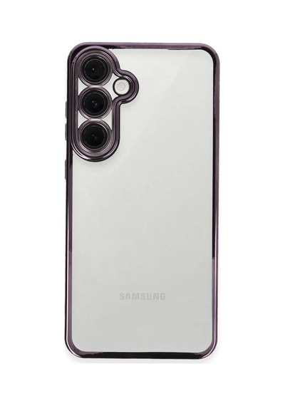 Newface Samsung Galaxy Uyumlu S24 Fe Kılıf Razer Lensli Silikon - Mor Belirtilmemiş