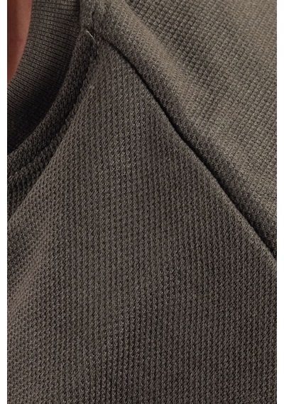 Mode Xl Erkek Interlok Sweat Bıs.yaka Basıc U22465 Siyah