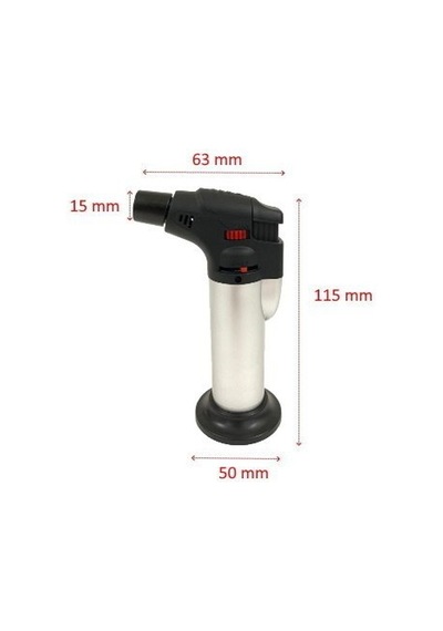 Pürmüz Alev Çakmak 1300 °C-Turbo Torch Doldurulabilir Gaz Çakmak Beyaz