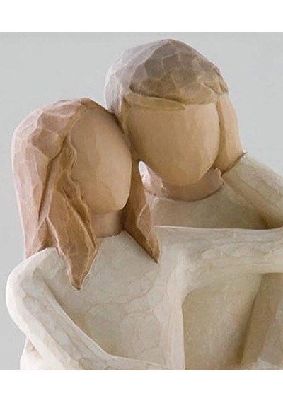 W. Tree Together Beraber Dekoratif Figür, 23 Cm, Reçine Malzeme, El Yapımı Görünümlü Heykel Diğer