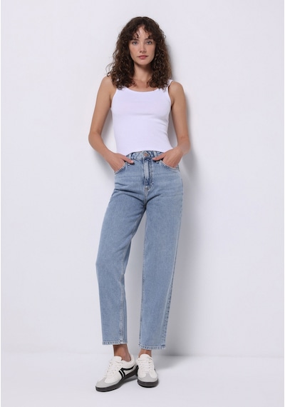 Colin's Colins Straight Fit Yüksel Bel Düz Paça Kadın İndigo Jean Pantolon Cl1074904 Q1.v1 Dn42499 Denim