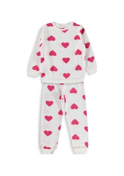K26k699-2 Civil Girls Kalpli 6-9 Yaş Pijama Takımı - Ekru