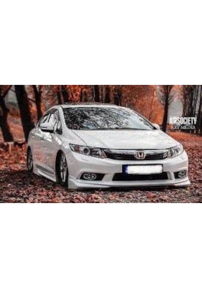Honda Civic Fb7 Ön Tampon Eki - Mat Siyah STR-721