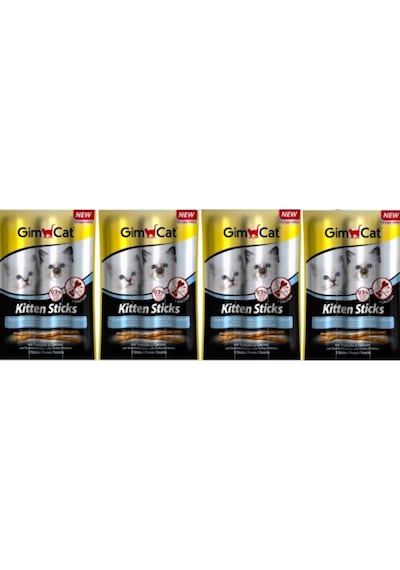 Gimcat Kitten Hindi Etli Sticks Yavru Kedi Ödül Çubukları 4'lü 3 x 3 G