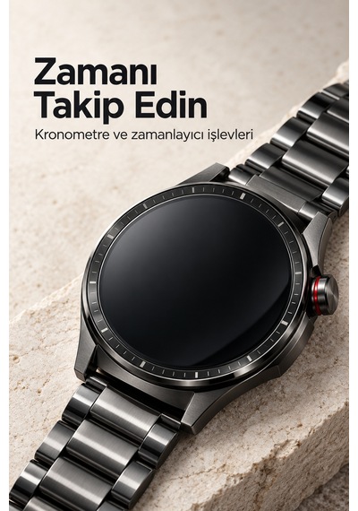 Mesaj Bildirimlerini Görüntüleyen Bluetooth Bağlantılı Şarjlı Akıllı Saat - Lisinya