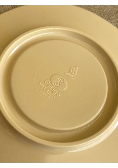 Sanyo Melamin Çay Tabağı 12,5 Cm 1 Adet - Melamin Bardak Altlığı Beyaz
