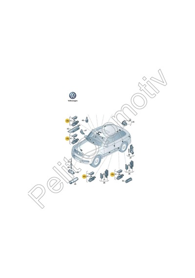 Passat B8 Torpido Aydınlatma -Lambası 7l0947415