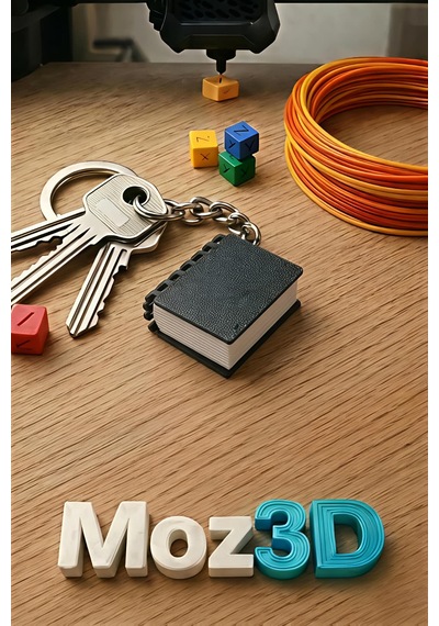 Mini Kitap Görünümlü Anahtarlık Saklama Kutusu Çok Renkli