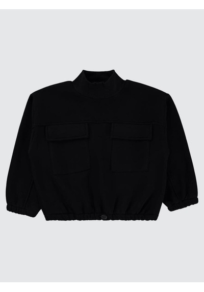 Civil Girls Cepli 10-13 Yaş Sweatshirt Siyah