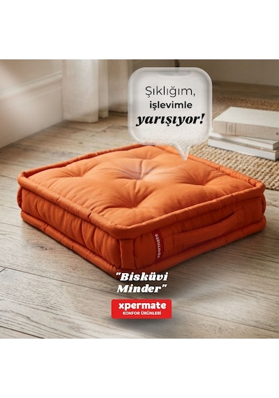Xpermate Bisküvi Minder Petek Önü Fransız 55x55x14 Kremit