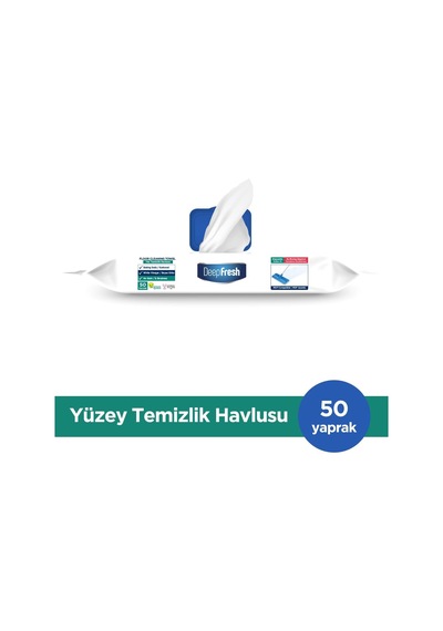 Mop Uyumlu İz Bırakmaz Yer Temizleme Havlusu 50 Yaprak Tek Renk