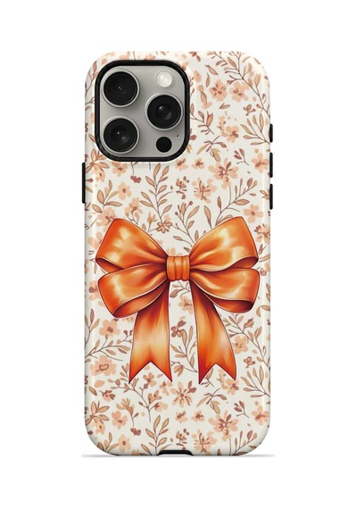 Velvoria Valestra Autumn Floral Bow Apple iPhone Uyumlu 15 Pro Darbe Korumalı Kılıf Valestra Select - Autumn Floral Bow