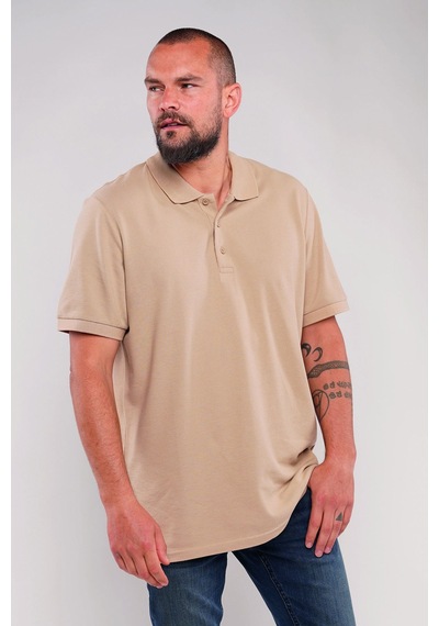 Gabria Polo Yaka Erkek T-shirt Vizon