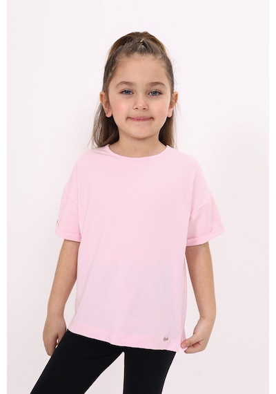 Toontoy Kids Toontoy Kız Çocuk Tişört Açık Pembe