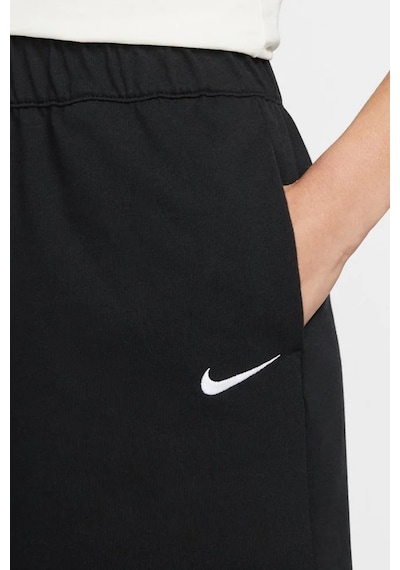 Nike Sportswear Essential Loose Fit Jersey Shorts Bol Kesim Ağır Modal Kadın Şort Siyah