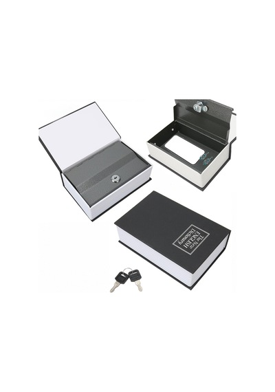 Küçük 114x80x45mm Kitap Modeli Kilitli Kasa - Kumbara Renkli 5639