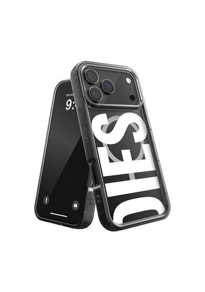 Diesel Apple iPhone 17 Pro Max Uyumlu Magsafe Destekli Biscotto Bumper Kılıf - Siyah