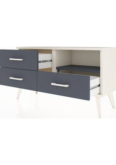 Arges Şifonyer Tek Raflı 3 Çekmeceli 88x30x48 Aytaşı-antrasit Antrasit Arges Şifonyer Tek Raflı 3 Çekmeceli 88x30x48 Aytaşı-antrasit Antrasit