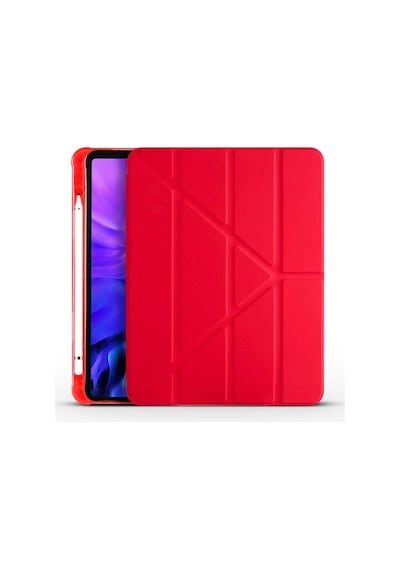 Apple Uyumlu iPad Pro 12.9 4. Nesil 2020 Kılıf Kalem Bölmeli Trifolding