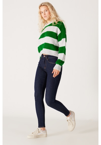 Wrangler High Rise Skinny Fit Dar Kesim Yüksek Bel Çok Dar Paça Lacivert Kadın Esnek Jean Denim Kot Pantolon W27H01736 Koyu Lacivert Wrangler High Rise Skinny Fit Dar Kesim Yüksek Bel Çok Dar Paça Lacivert Kadın Esnek Jean Denim Kot Pantolon W27H01736 Koyu Lacivert