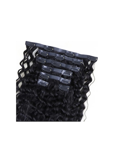 Yoğun Dalgalı 7 Parça Görünmez Yarım Ay Set %100 Gerçek / 70cm - Zmff-582540 Çok Renkli