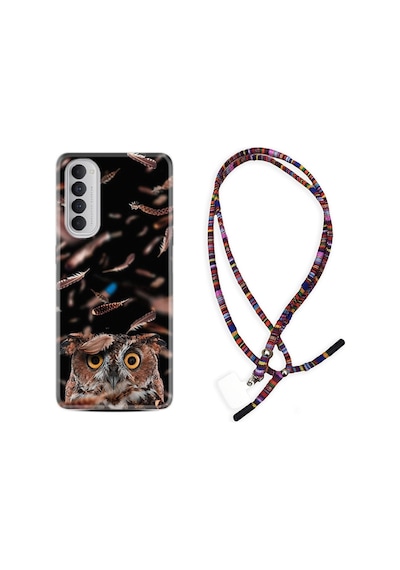 Oppo Reno 4 Pro Kılıf Rasta Boyun Askılı Green Prizma 1347