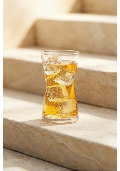 Lav Derin Cam Meşrubat Bardağı 6'lı 350 ml (Büyük Su/Kokteyl Bardağı )