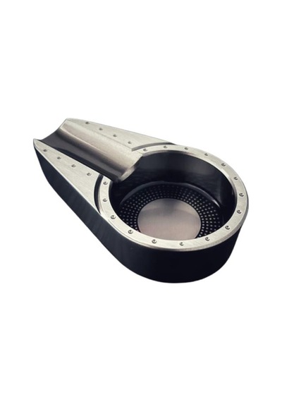 Pq Gümüş Gunmetal Porselen Tekli Puro Küllüğü - Tr7063