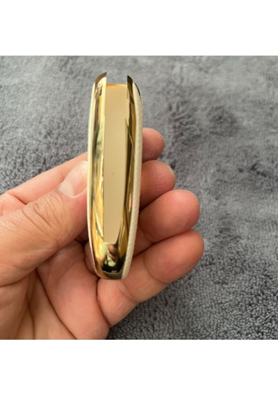Opel Astra K İnsignia Uyumlu Silikon Anahtar Kılıfı Beyaz - Gold