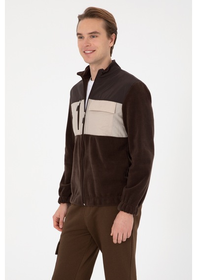U.s. Polo Assn. Erkek Koyu Kahverengi Hırka Örme 50309977-vr084 Koyu Kahverengı