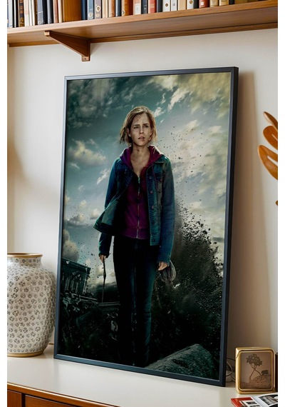 Hermione Granger Savaş Portresi Çerçeveli Tablo - Lüks Harry Potter Karakter Posteri Duvar Dekoru Siyah Hermione Granger Savaş Portresi Çerçeveli Tablo - Lüks Harry Potter Karakter Posteri Duvar Dekoru Siyah