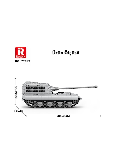 Reobrix E100 Heavy Tank 77037 Brick Yapım Seti
