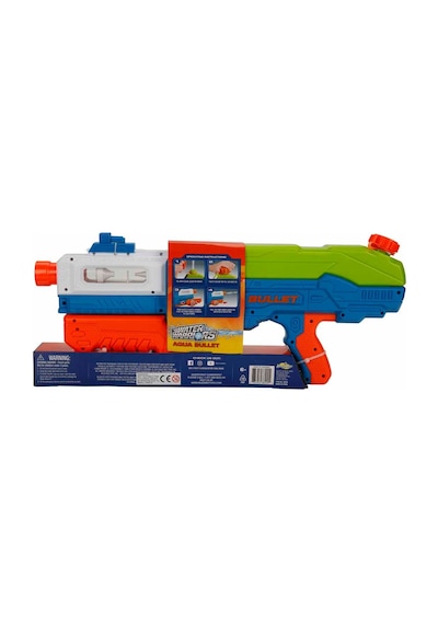 Water Warriors Aqua Bullet Su Tabancası 58,7 Cm Renkli Pompalı Su Silahı 6+ Yaş