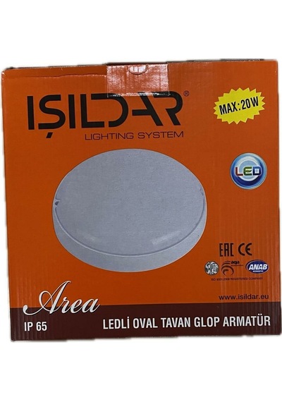 Işıldar Area 20w Ledli Büyük Beyaz 4435 Tavan Armatürü Krem